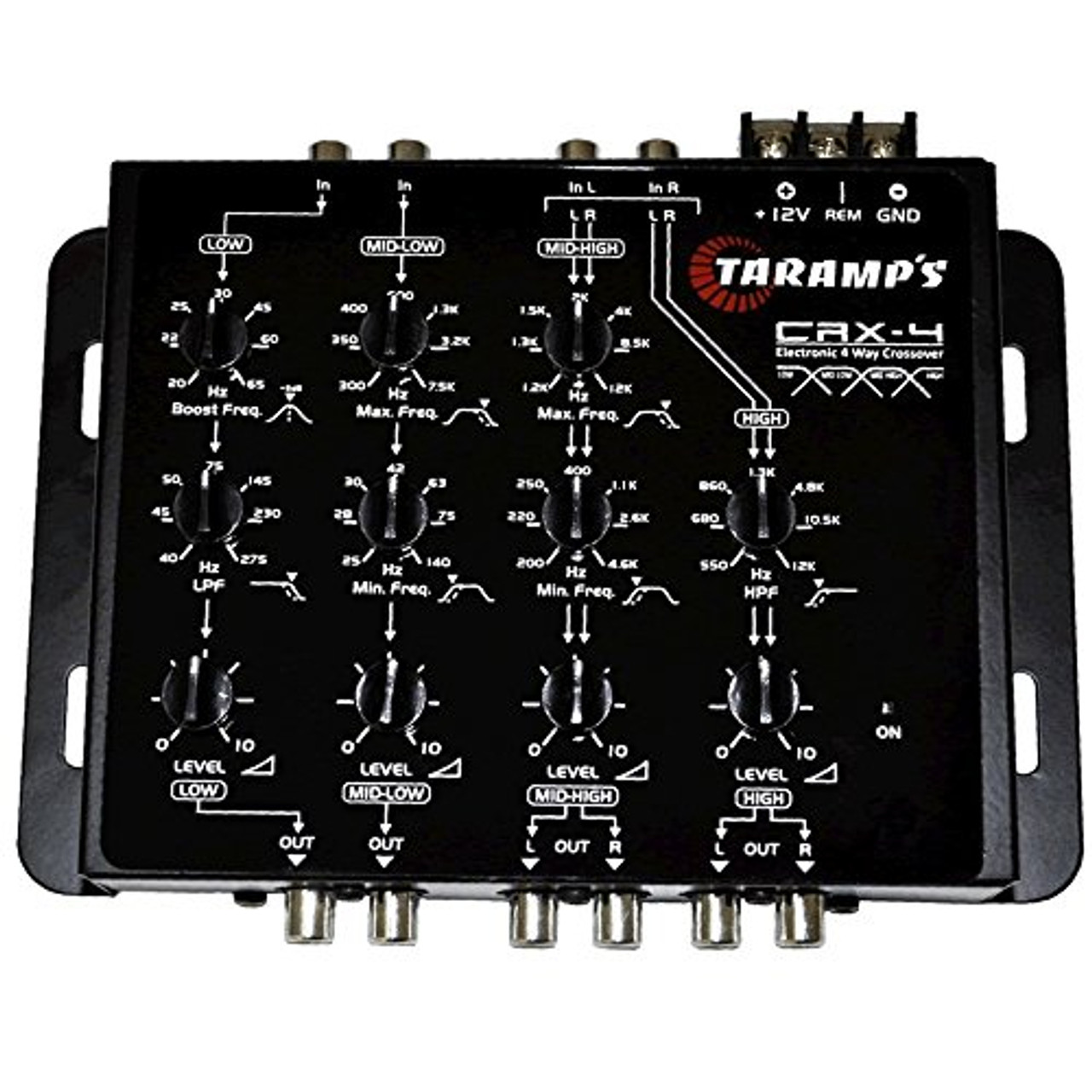 Taramps CRX4 Tara Four Way Electronic Crossover | Beach Audio