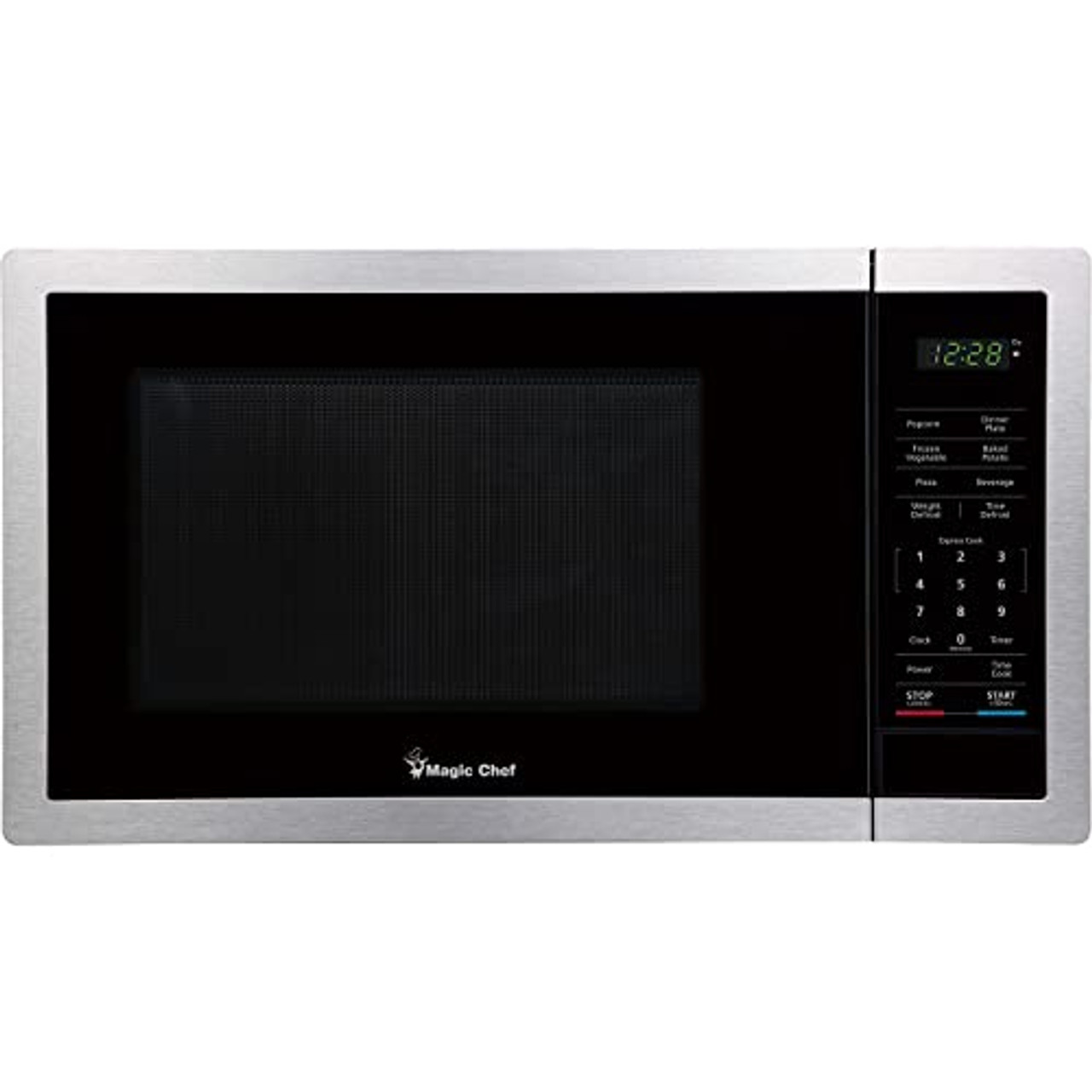 COMMERCIAL CHEF 0.9 Cu. ft. Countertop Microwave Oven with Touch Controls,  Black 