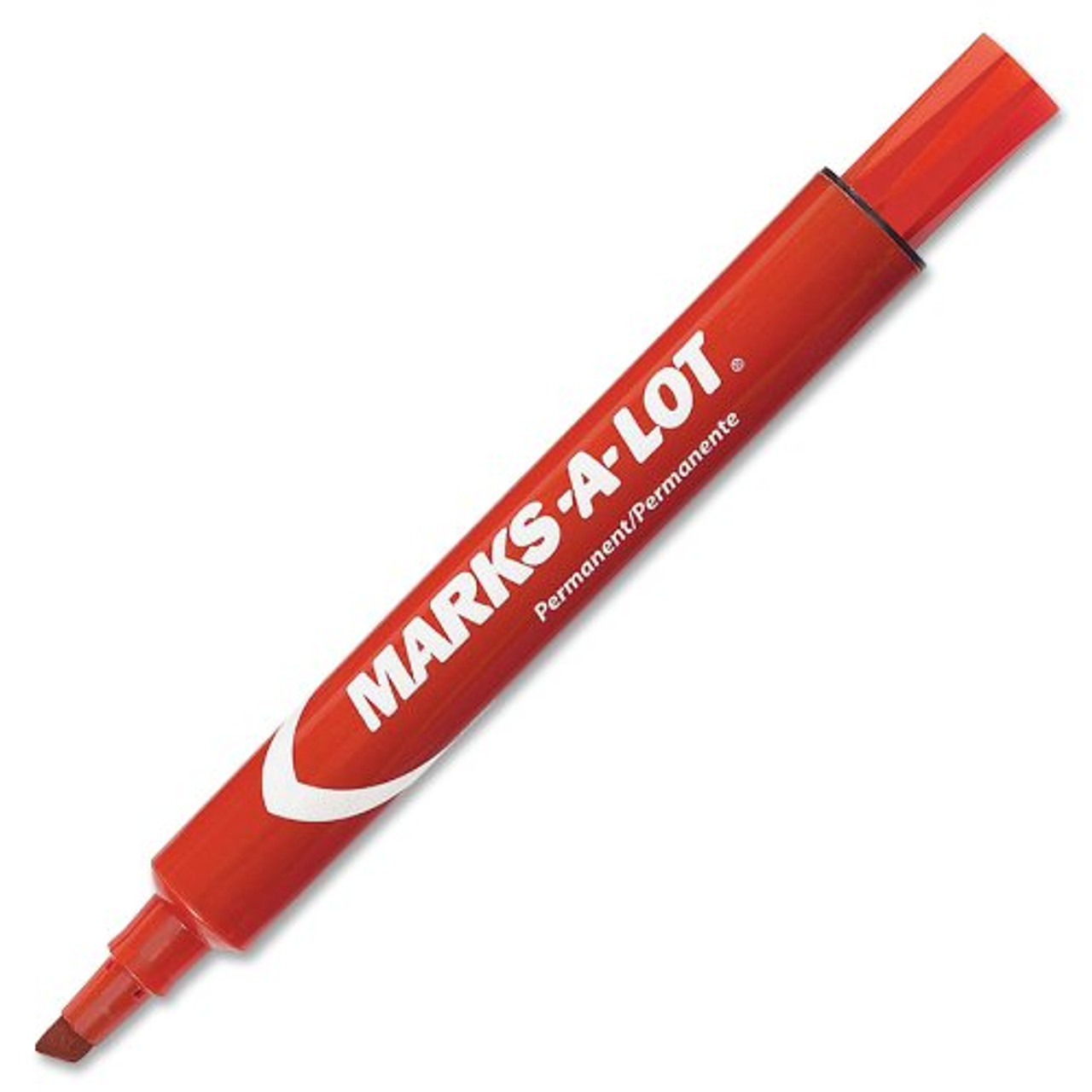 Marks-A-Lot Permanent Marker, Jumbo Desk-Style Size, Chisel Tip, 1