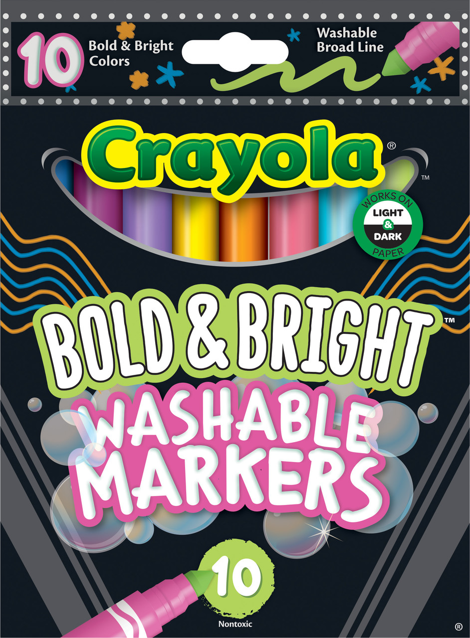MARKERS WASHABLE THIN 10 COLOR - Brainstorm, Inc.