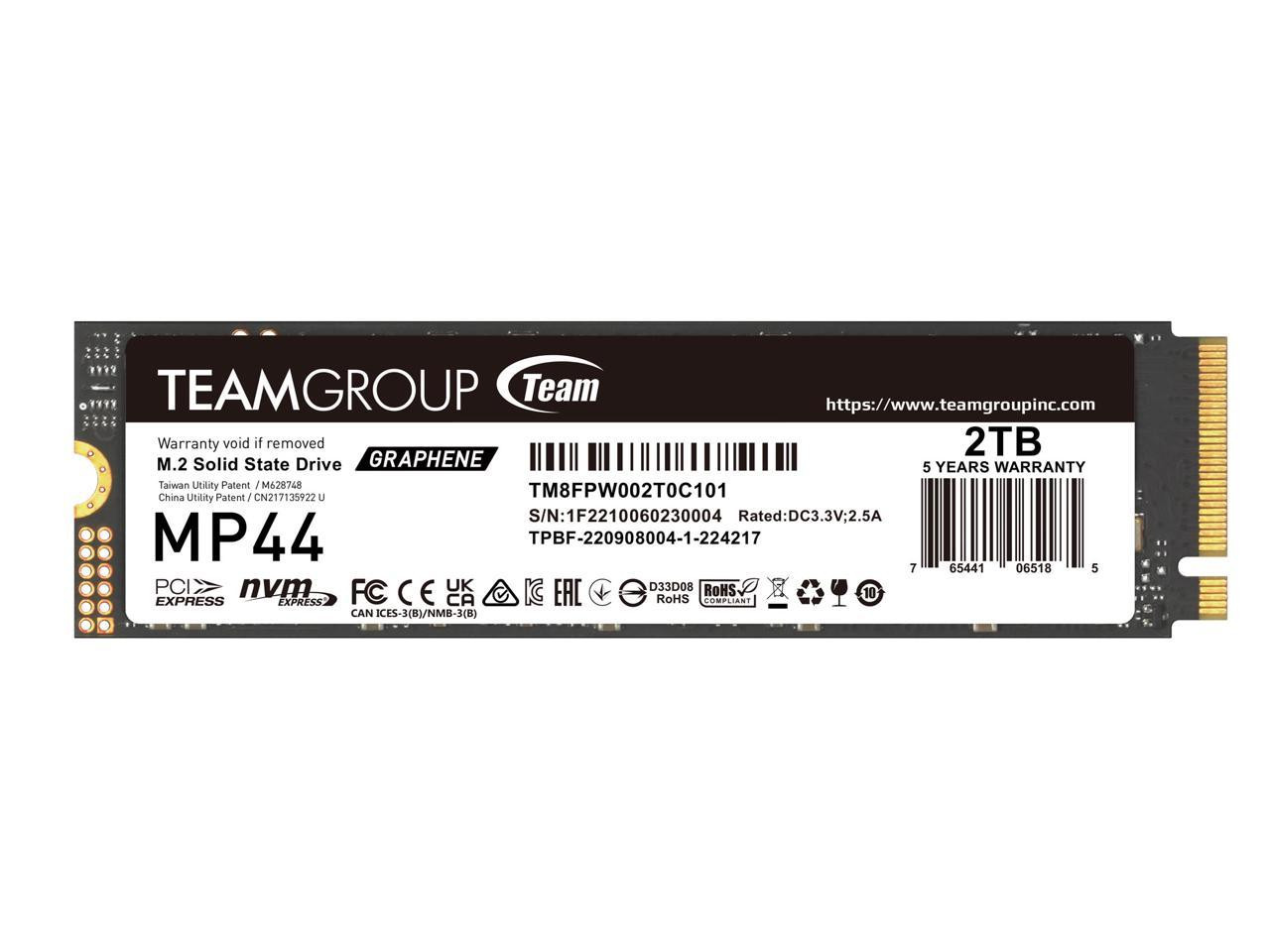 Team Group Inc TM8FPW002T0C101 Ssd 2t, team