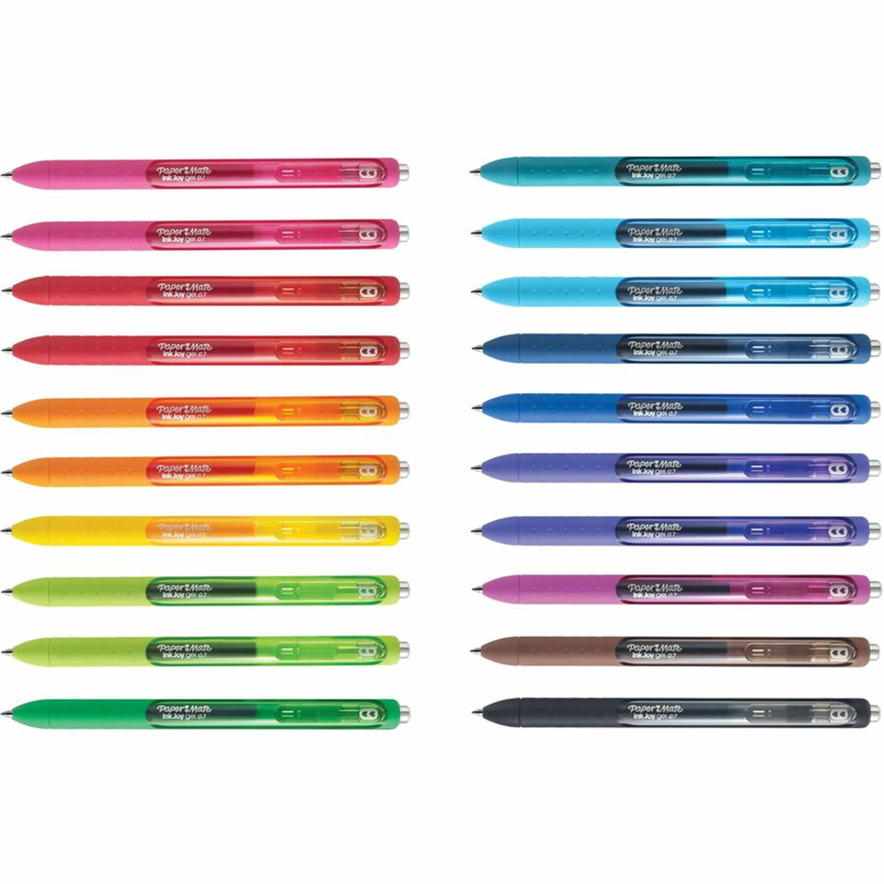 Paper Mate InkJoy Gel Medium Point Pens, Assorted Ink - 20 Pack