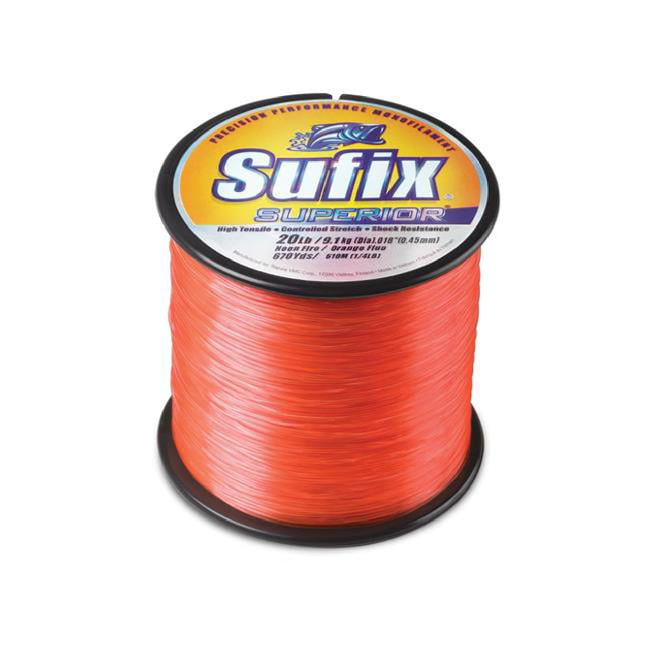 Sufix Superior Neon Fire Monofilament - 6lb - 2155 yds