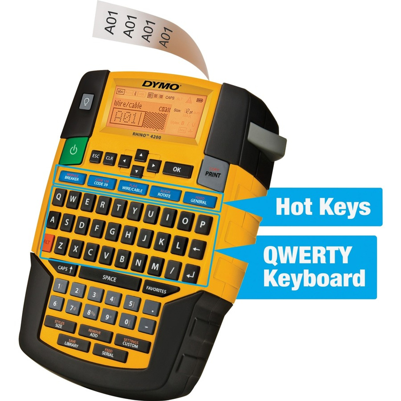 Dymo Rhino 4200 Label Maker for Security and Pro A/V - | Beach Audio