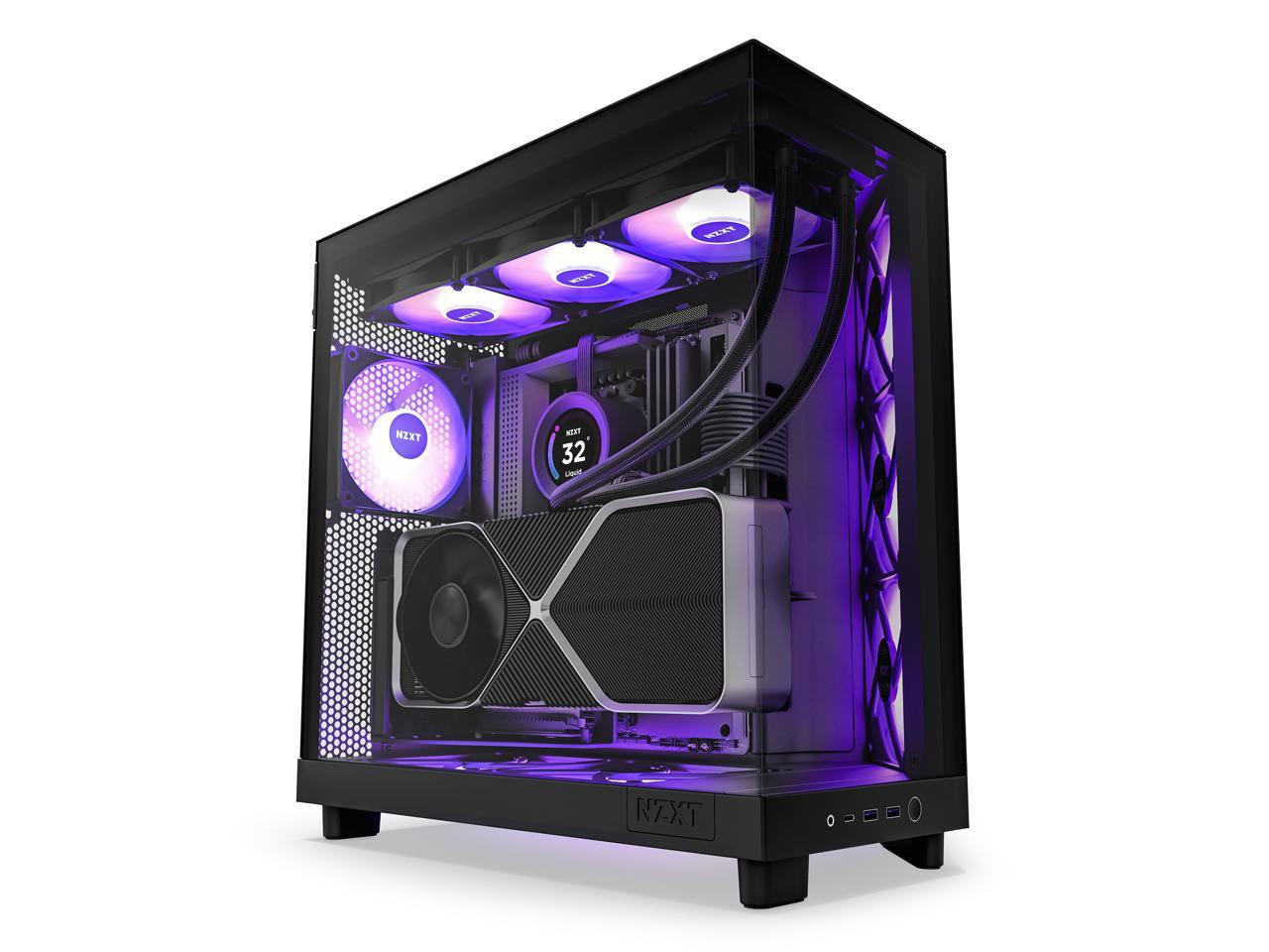 NZXT H6 Flow RGB Compact Dual-Chamber Mid-Tower Airflow | Beach Audio