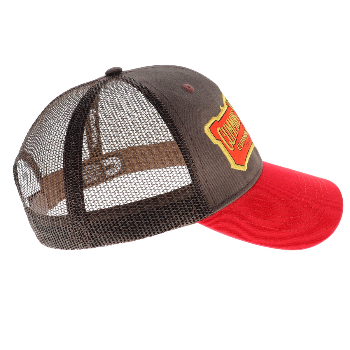 Retro Vintage Style Diesel Cummins Flat Bill Trucker Mesh Snapback Cap Hat Brown Cummins Hat Cmn35186 Vintage Baseball Cap 1919 Cummins  main image 2