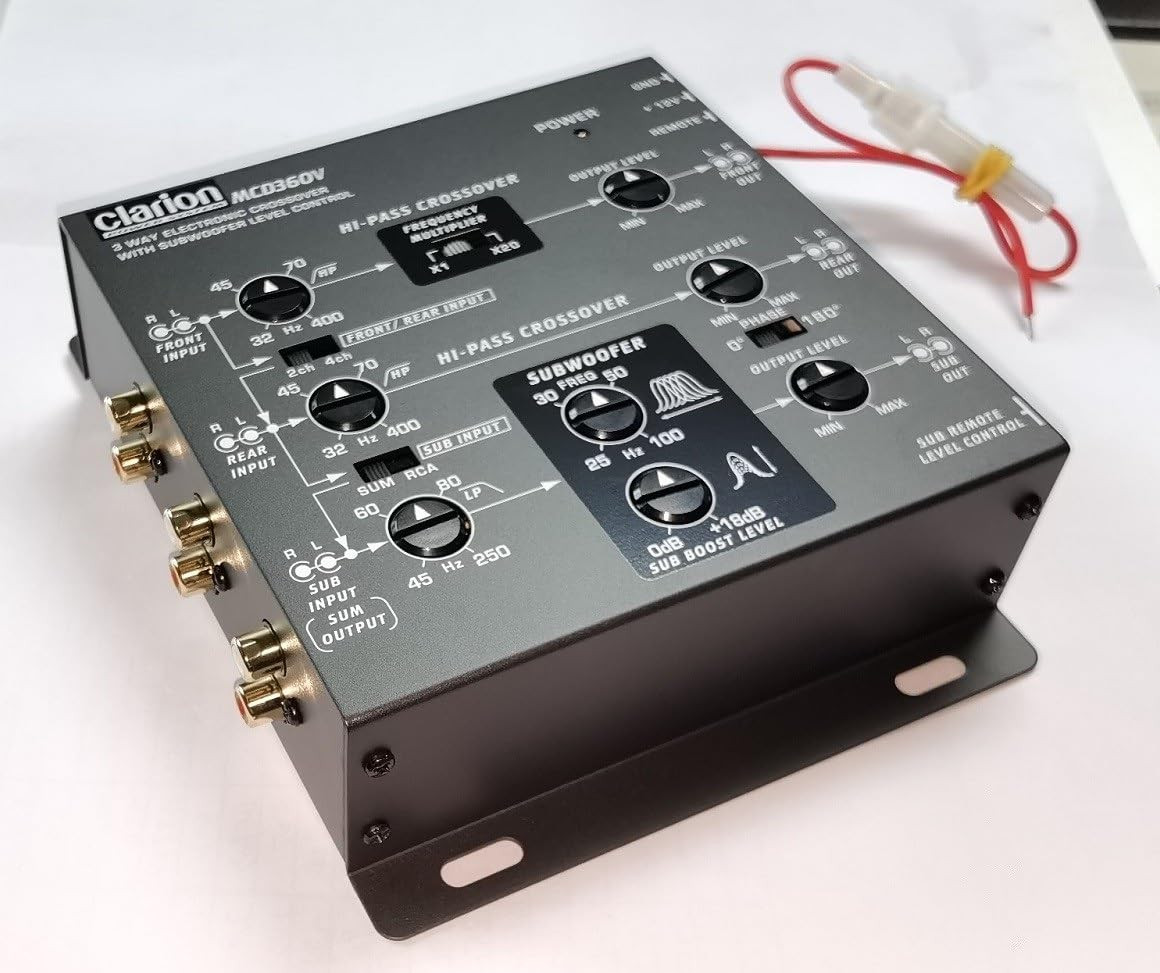 Clarion MCD360V 3-way Electronic Crossover W/remote | Beach Audio