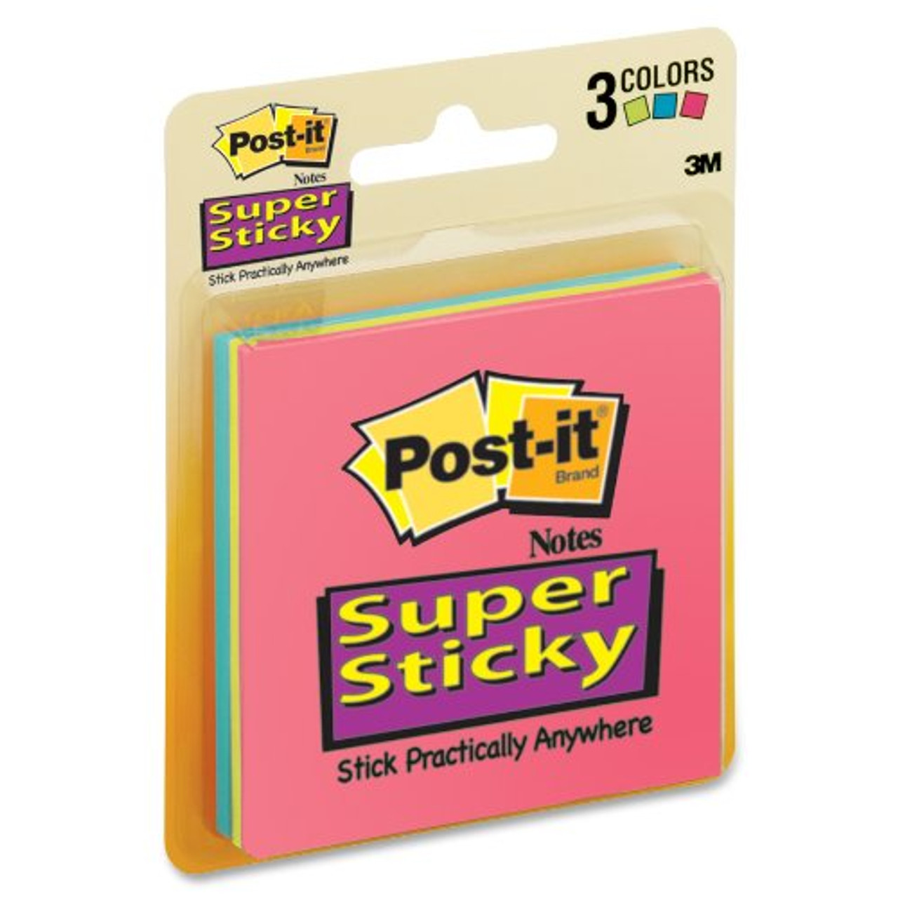 Post-It 3321-SSAU Super Sticky Notes, 3x3