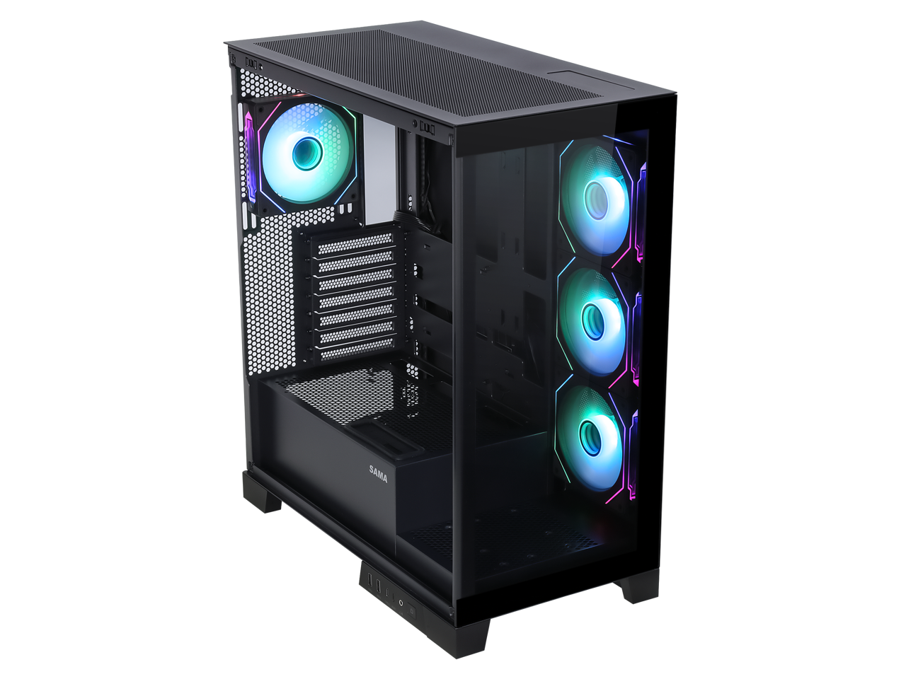 Sama Neview2351Black ATX Mid Tower Gaming Case | Beach Audio