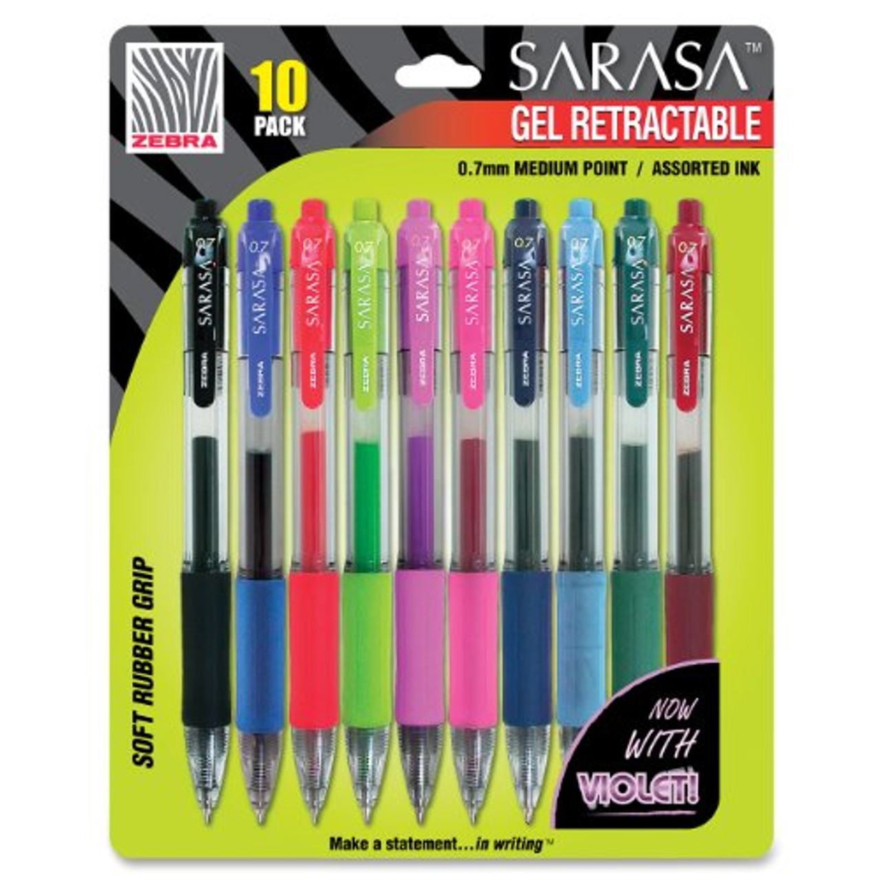 Zebra Pen Sarasa Gel Retractable Pen - Medium Pen Point