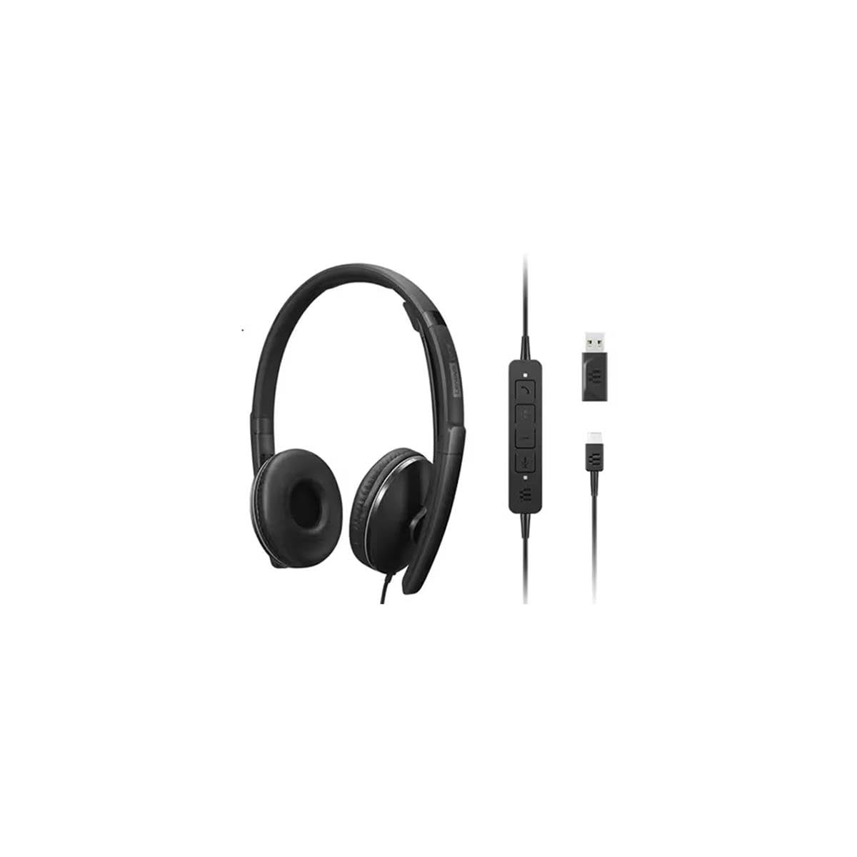 Lenovo Wired ANC Headset Gen 2 (UC) (4XD1M39029) | Beach Audio