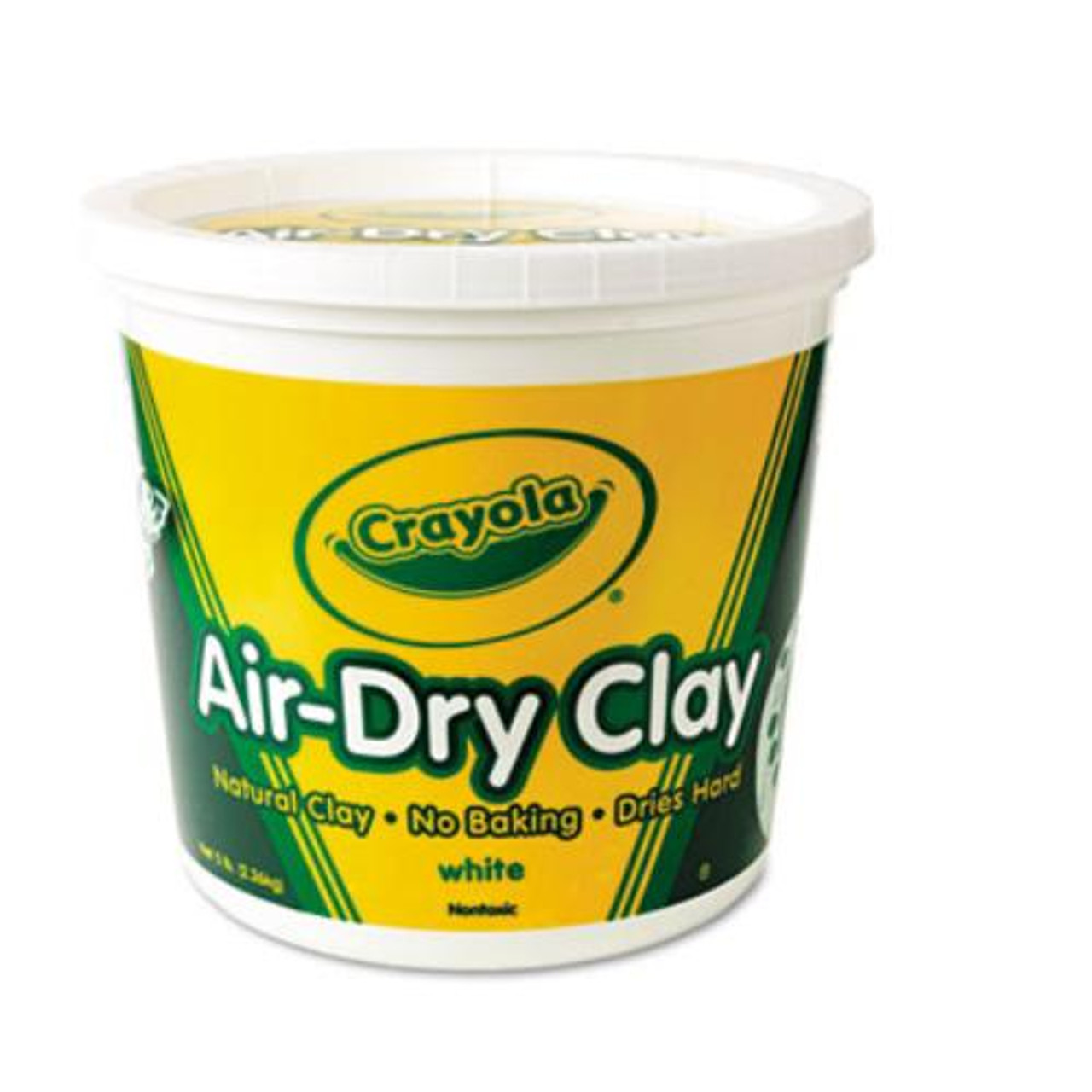 Crayola Air Dry Clay 5 Lb Bucket, White, (57-5055)