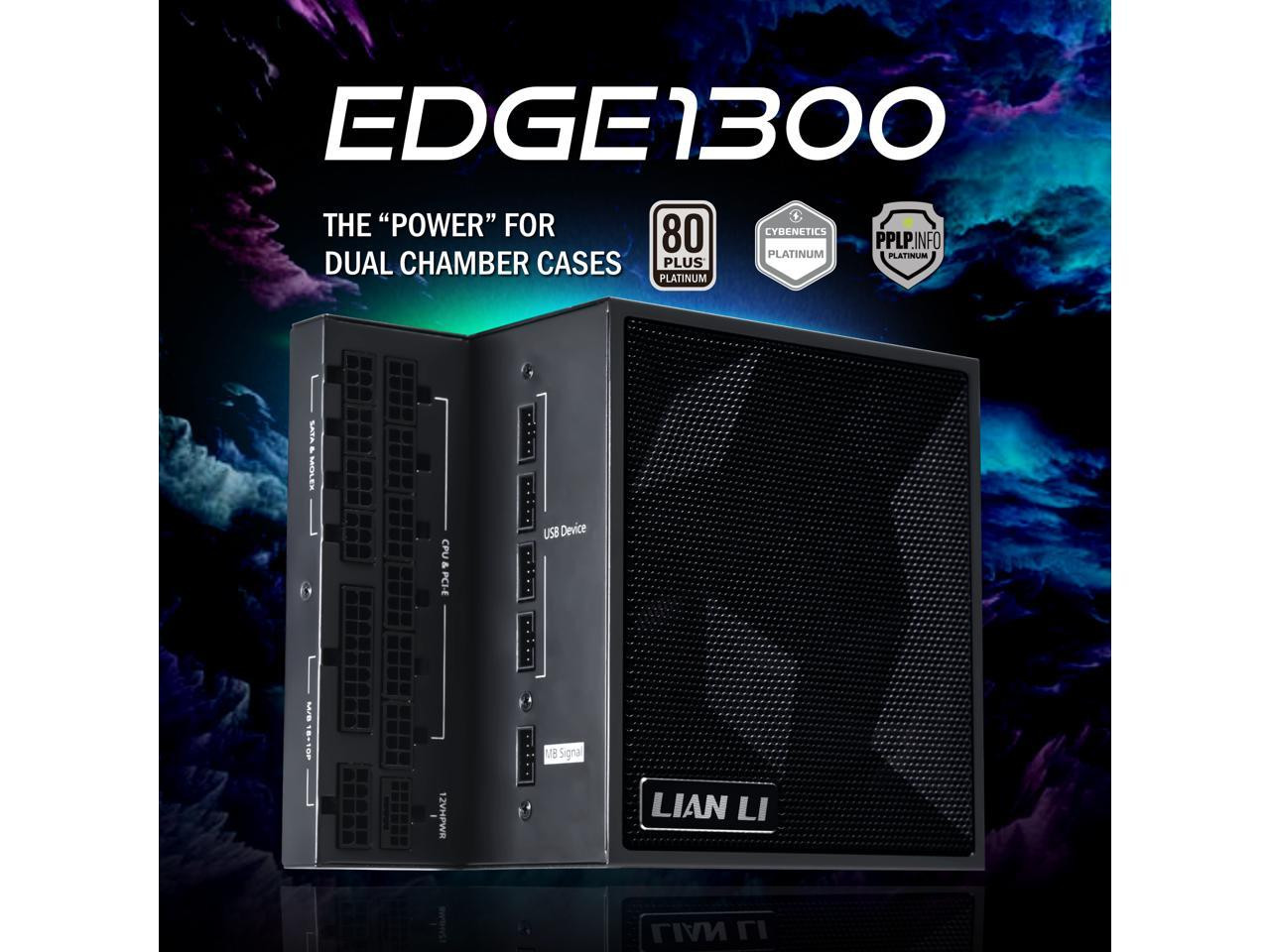 Lian Li EG1300Black Edge Series 1300W Platinum Power | Beach Audio