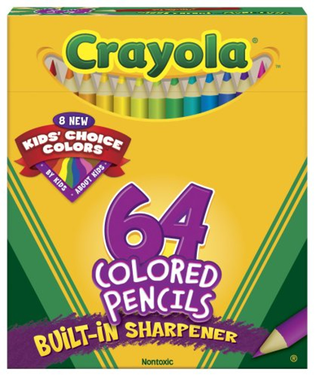 Crayola Colored Pencils 64 Count Kid's Choice Colors 