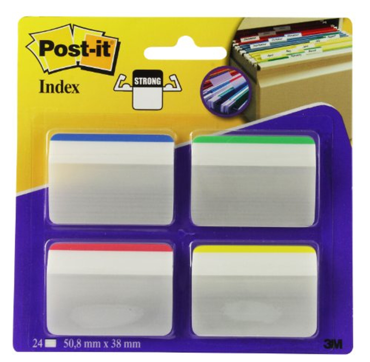 Post-it Durable Hanging File Folder Tab - Write-on - 24