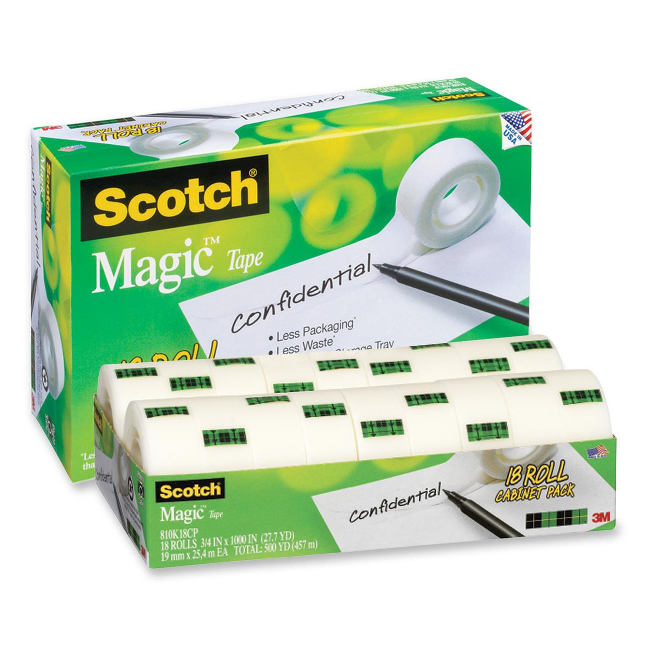 3M Scotch Magic Tape 4-Pack 25-ft x 0.75-in Multipurpose Tape in the  Multipurpose Tape department at