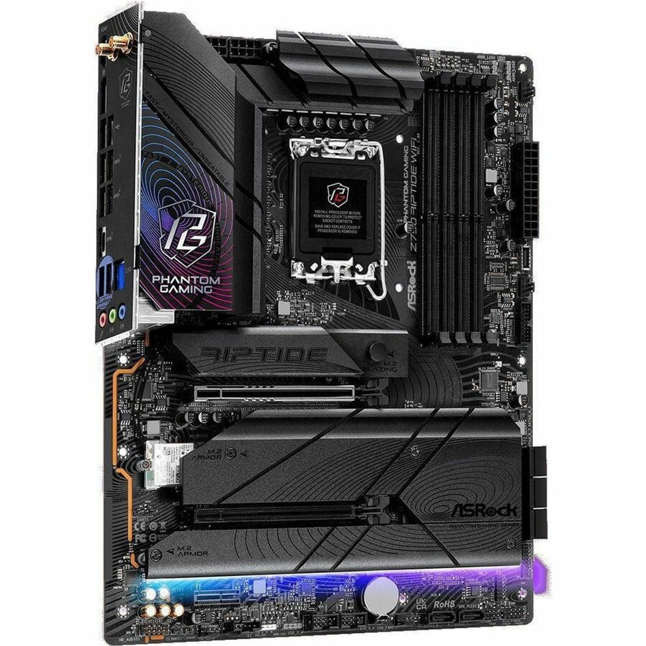 マザーボード ASRock Phantom Gaming Z790 Riptide WiFi ASRock Z790 Riptide WiFi LGA 1700 ATX Motherboard | AVADirect