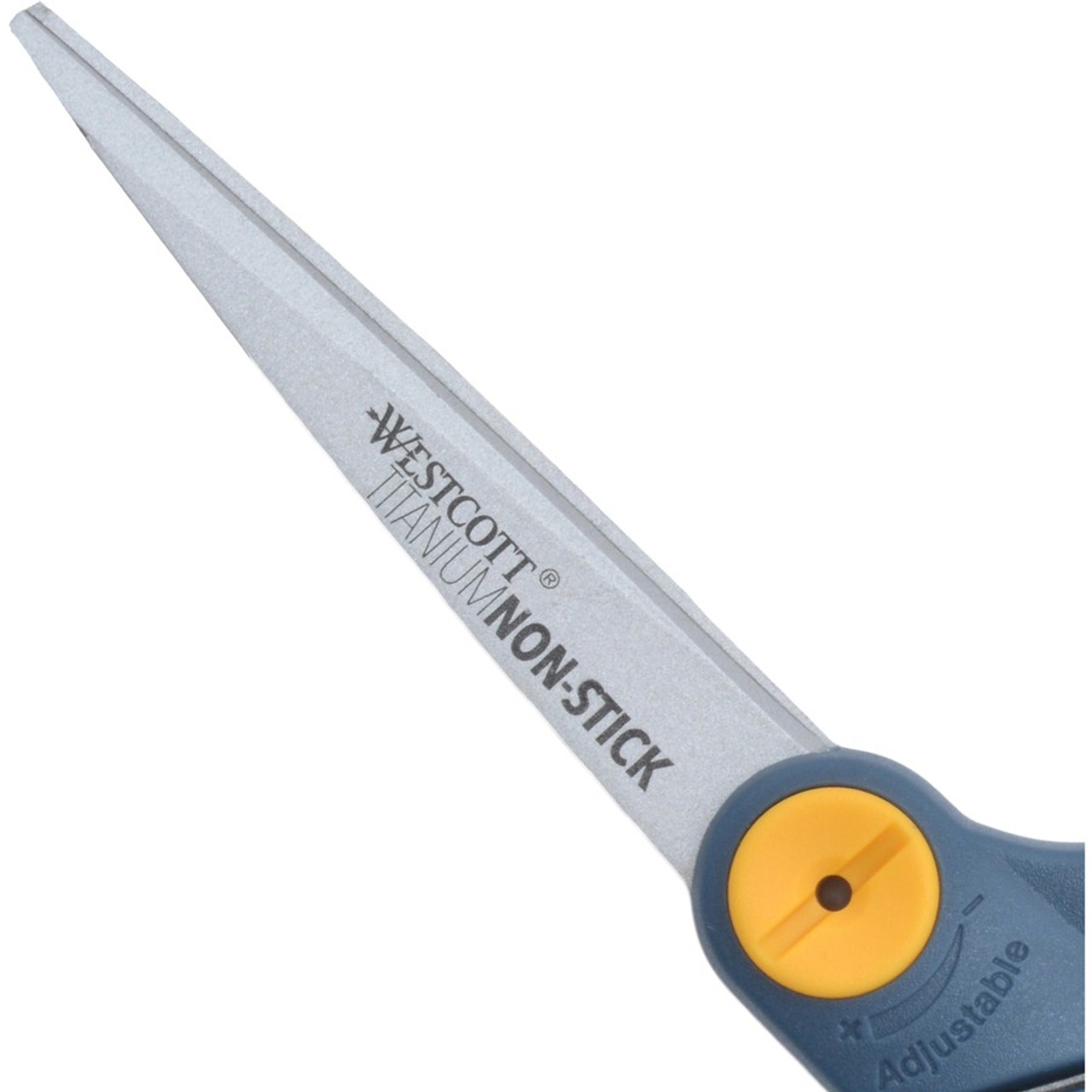 Westcott 8 Bent Titanium Bonded Non-Stick Scissors with Adjustable Glide  Feature (14850)