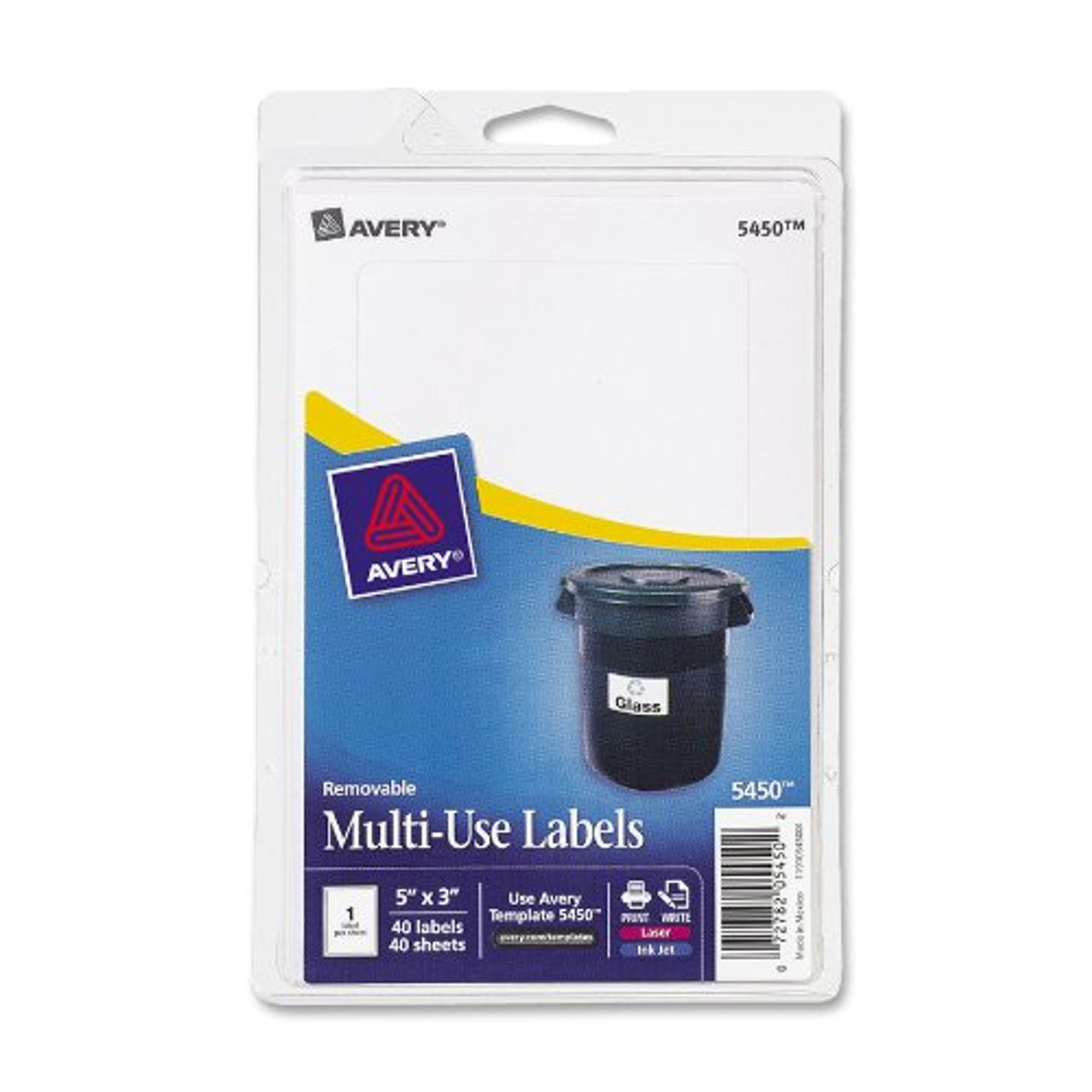 Avery Laser/Inkjet Multipurpose Labels 3 x 5 White 1 Label/Sheet 05450