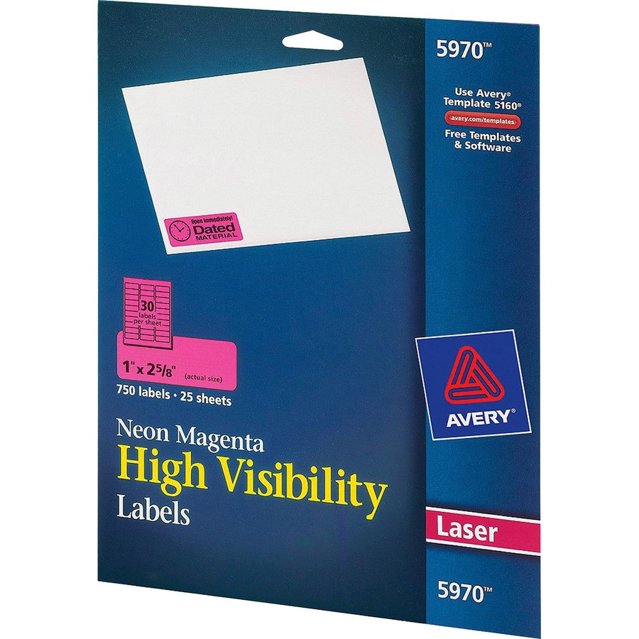 Avery 8293 High Visibility Round Labels
