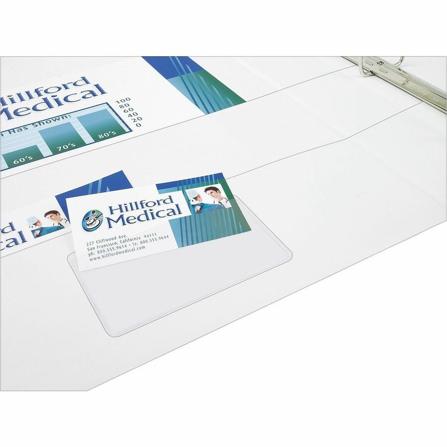 Avery Self-adhesive Business Card Holder - Vinyl - 10 / | Beach Audio Avery Self-adhesive Business Card Holder - Vinyl - 10 / | Beach Audio