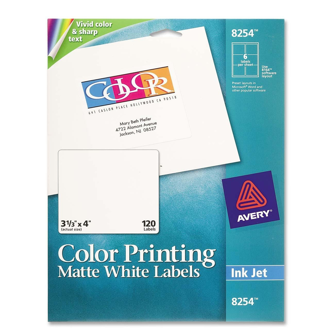 glossy sticker paper for inkjet printer avery