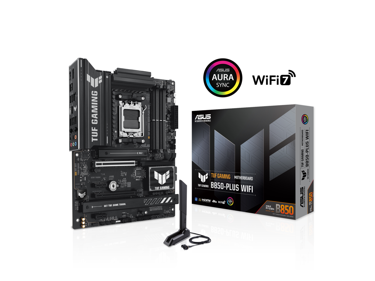 TUF B850-PLUS WIFI Gaming Desktop Motherboard AMD Beach Audio