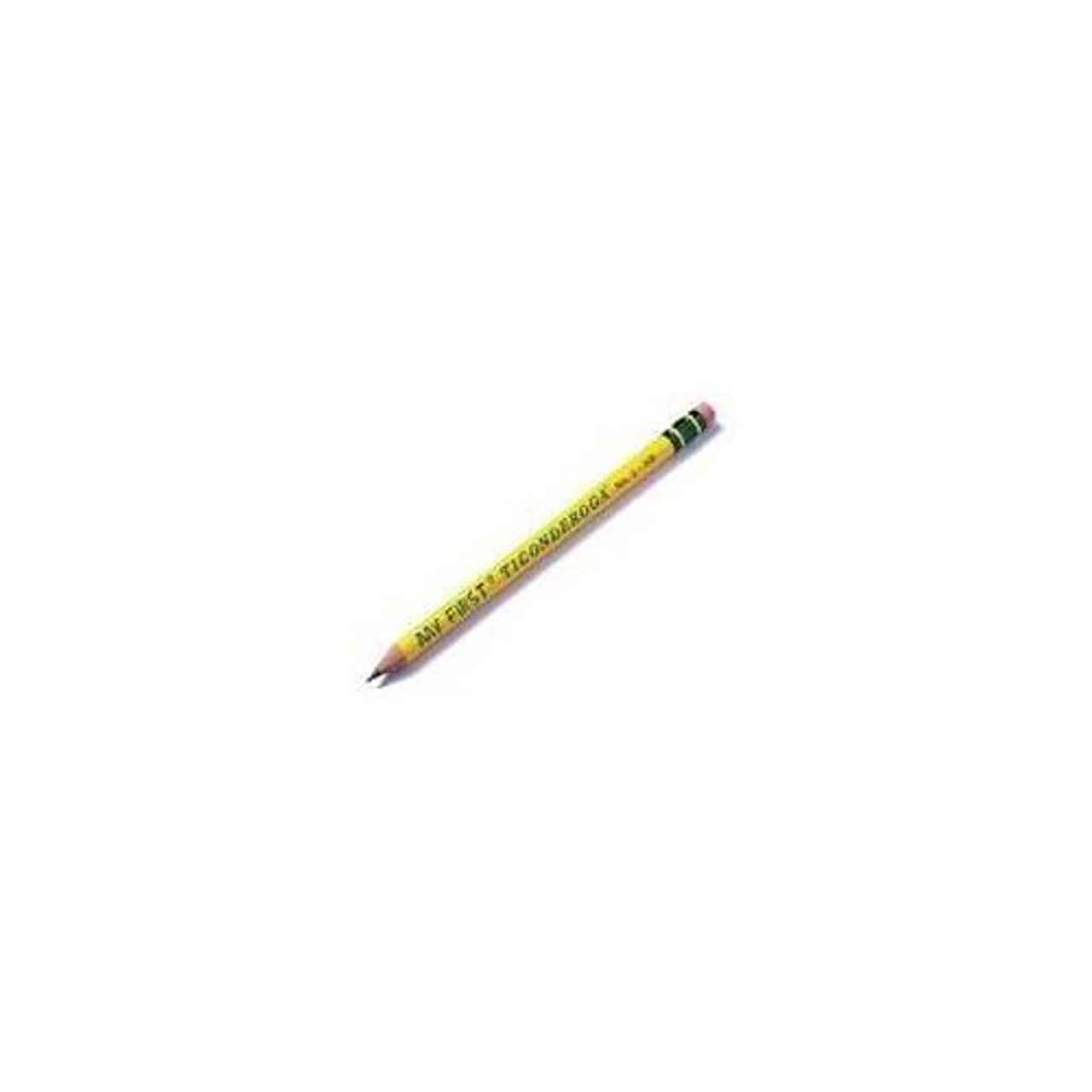 Ticonderoga My First Beginner Pencils, Sharpened #2 Lead, Yellow, 2 Count