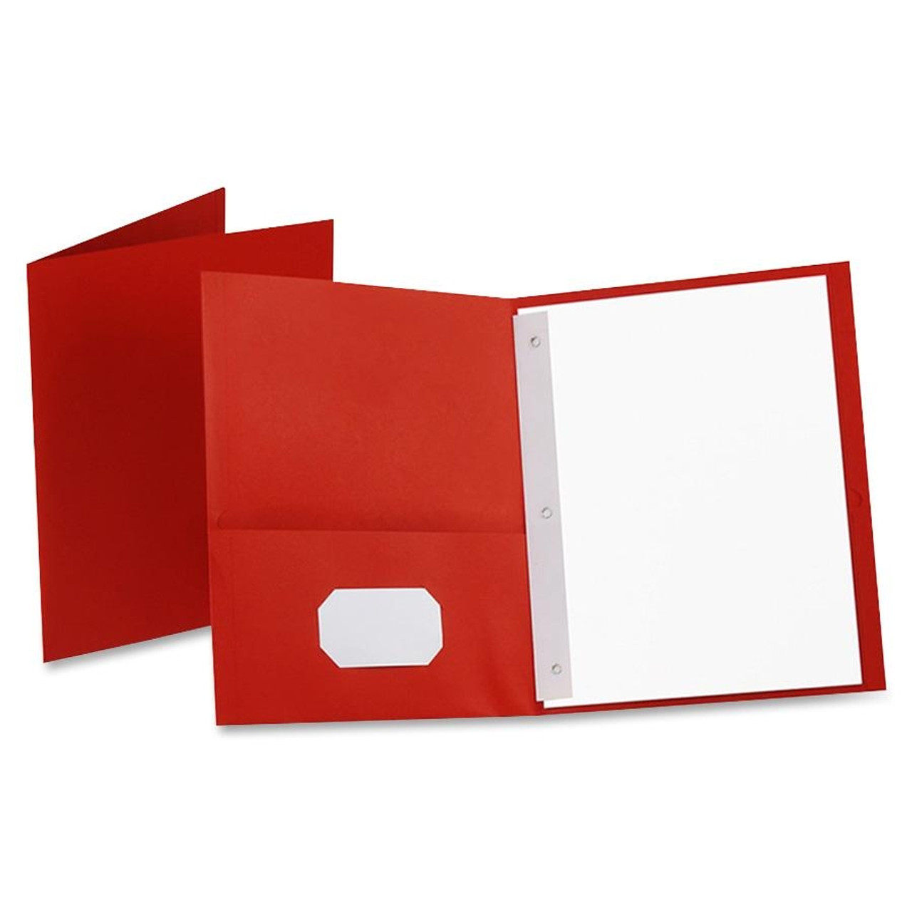 Two-Pocket Polypropylene Folders w/ Fasteners (25) | Ultimate Office