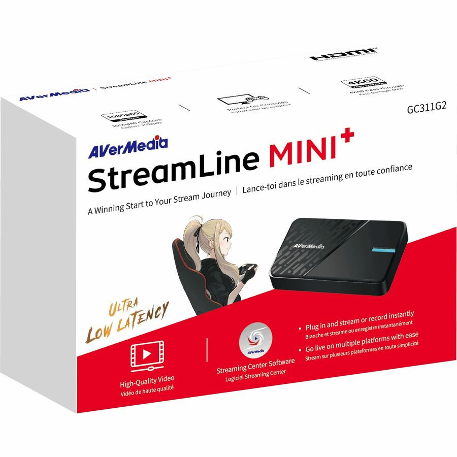 AVerMedia StreamLine MINI+ Functions: (gc311g2black) 1080p60