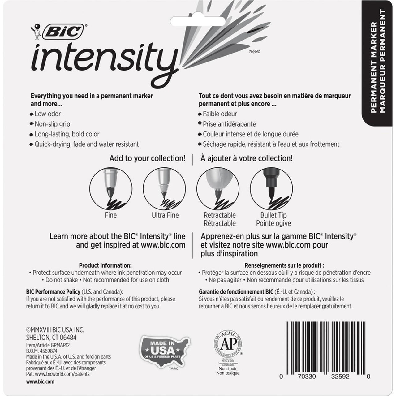 Bic Intensity Marker Blue Skies Blue Fine