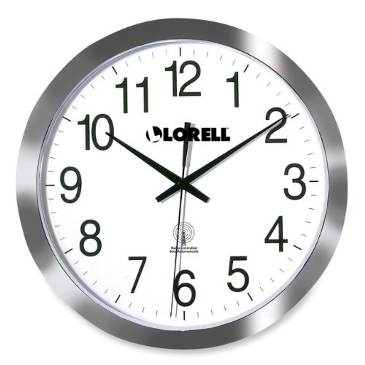 Lorell Radio Controlled Wall Clock Digital Quartz Beach Audio