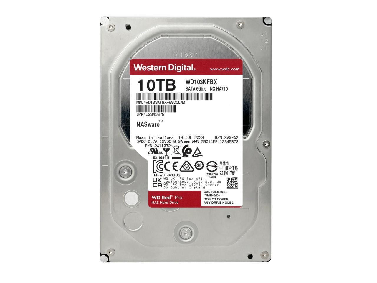 Western Digital Red Pro 10 TB Hard Drive - 3.5