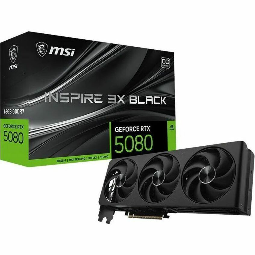 MSI GeForce RTX™ 5080 16G INSPIRE 3X OC BLACK - | Beach Audio
