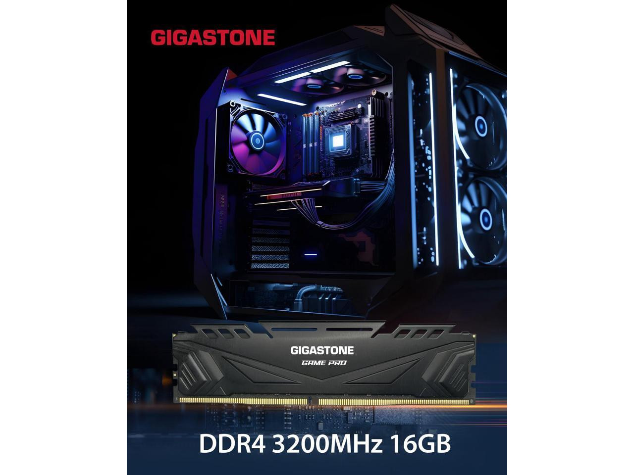 GIGASTONE DDR4 32GB(16GB×2) 3200MHz DDR4 RAM】GIGASTONE Game PRO