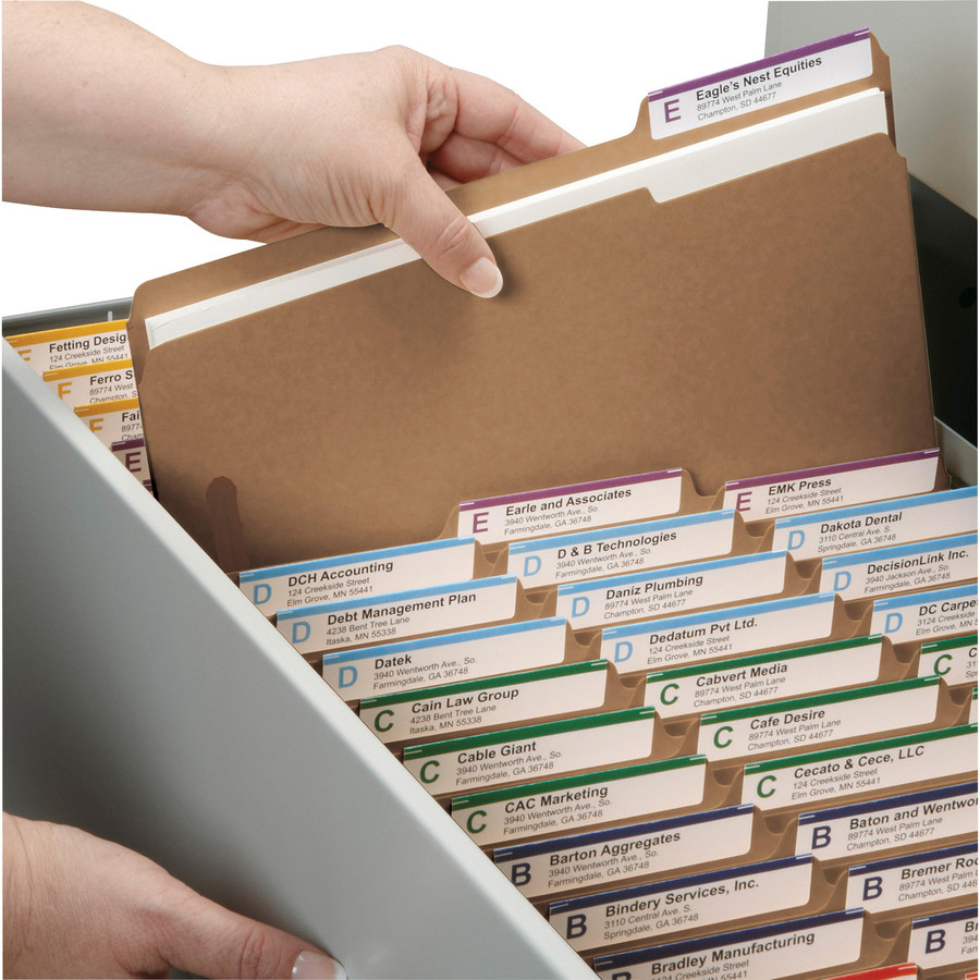 Smead 14837 Kraft Fastener File Folders - Letter - | Beach Audio