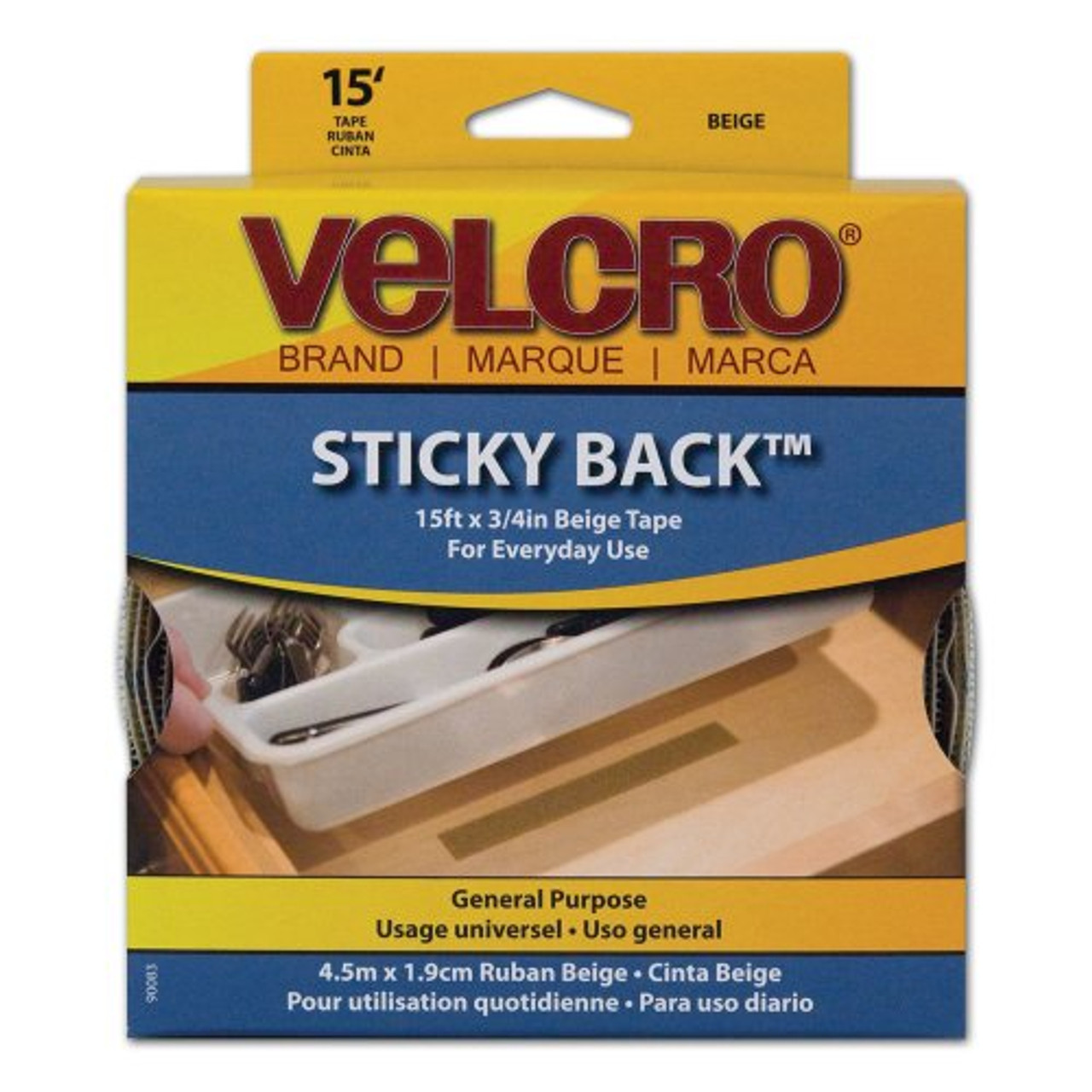 Velcro Hook Only Tape 2 x 75' Sticky Back Hook & Loop Fastener