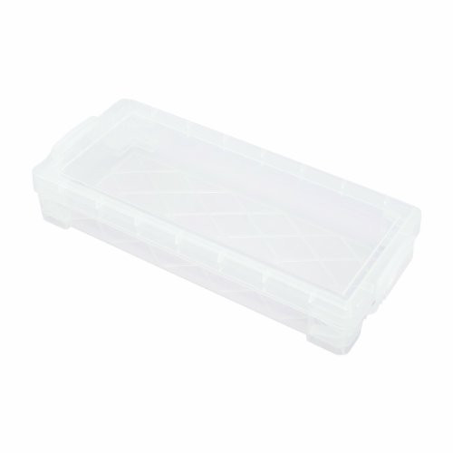Advantus Super Stacker File And Document Box, Letter Files, 10.5 X 14.5 X 3.38, Translucent - View #2