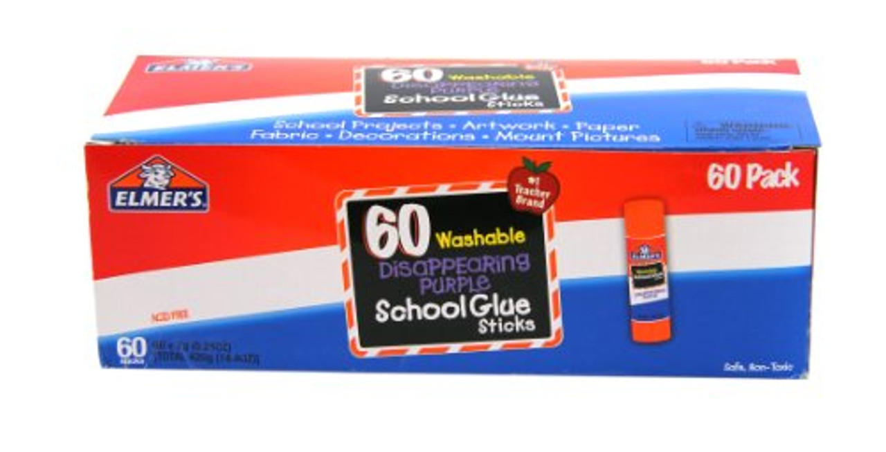 Elmer's Disappearing Purple School Glue Sticks 60ct 