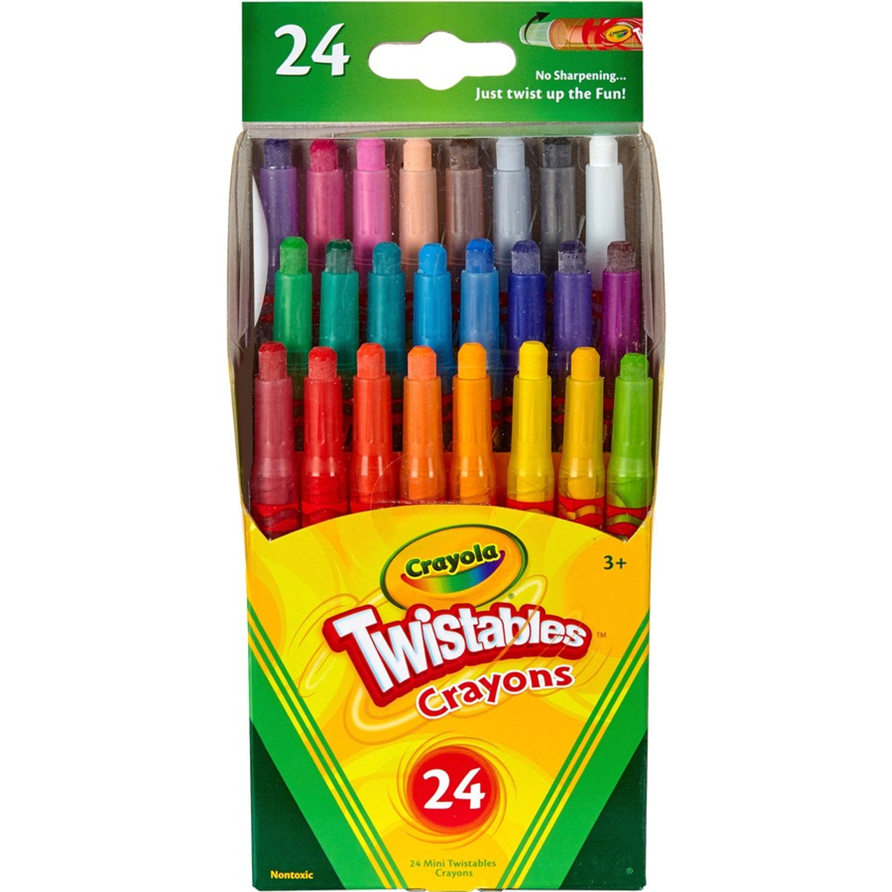 Crayola Mini Twistables Crayons - Assorted Wax - Clear