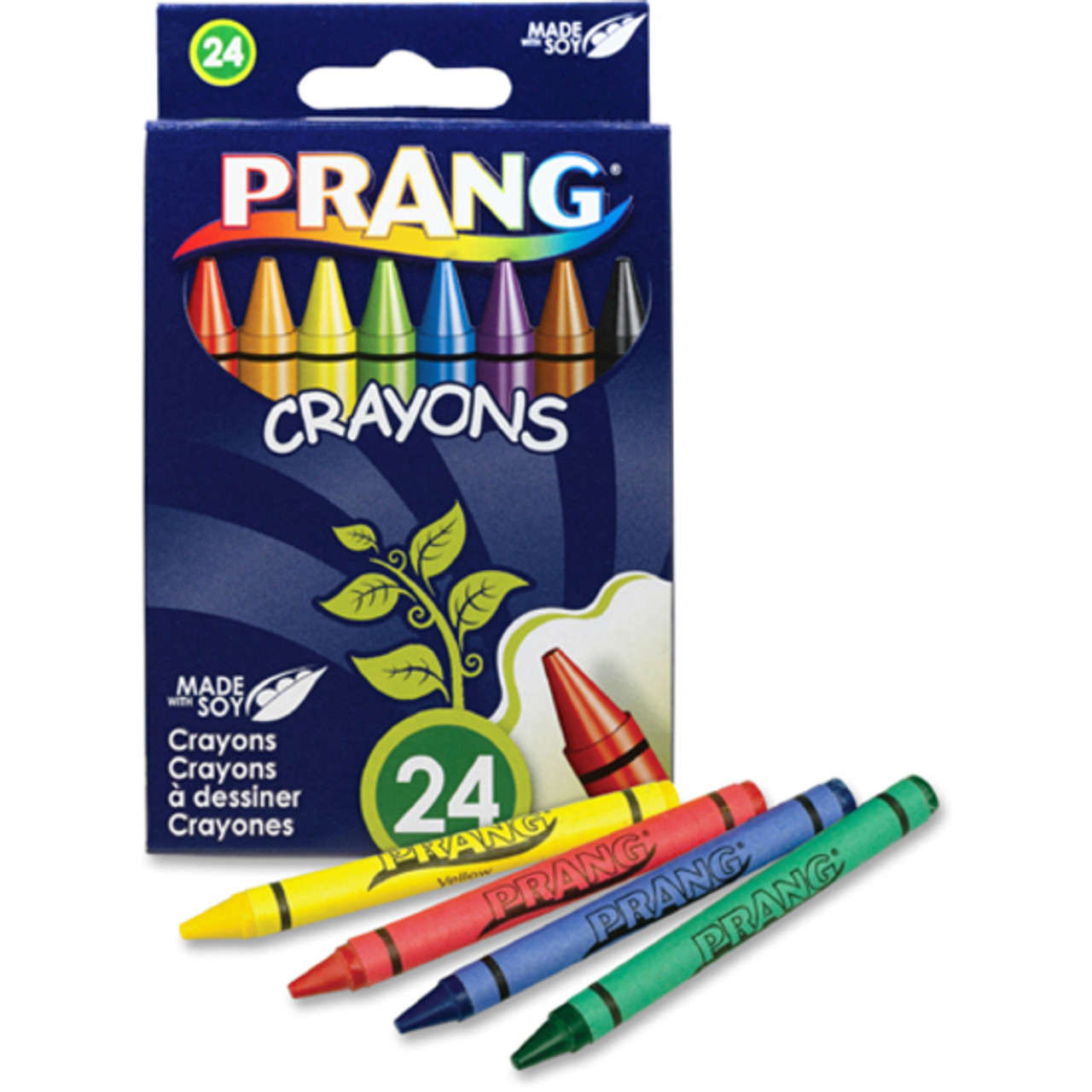 24 colors per box wax crayon