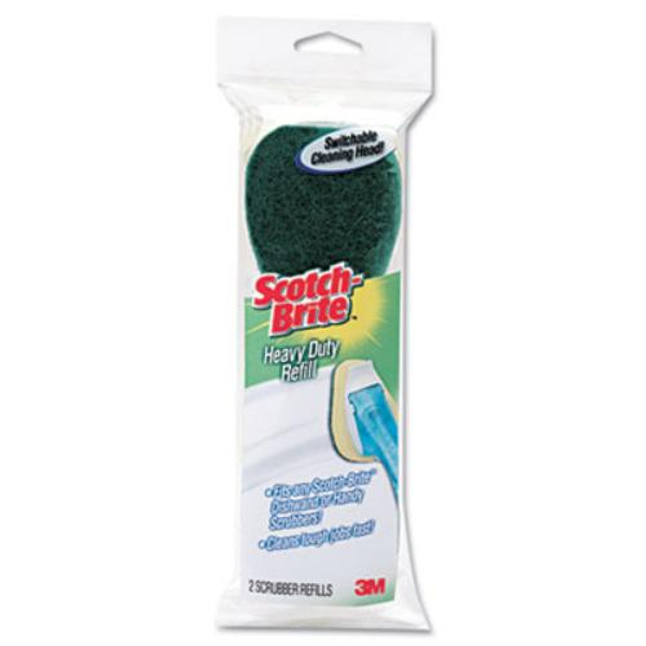 Scotch-Brite Heavy Duty Dishwand Scrubber Refills, 2 count