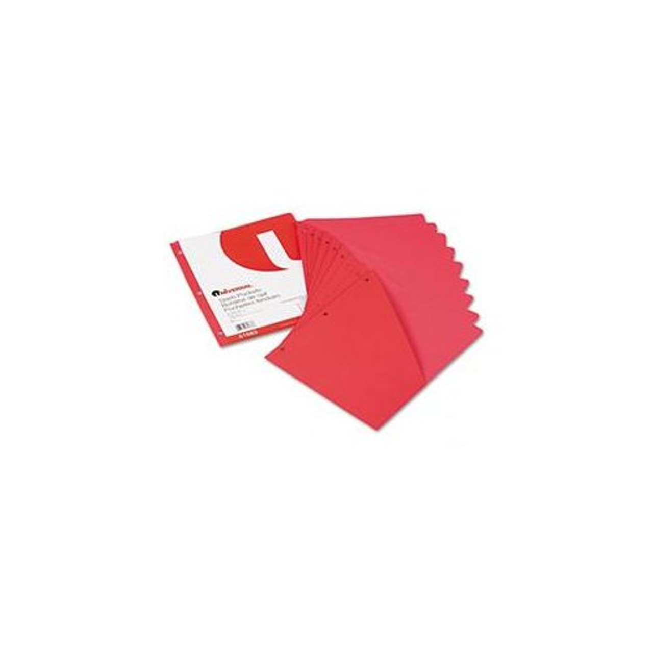 Slash-Cut Pockets for Three-Ring Binders, Jacket, Letter, 11 Pt