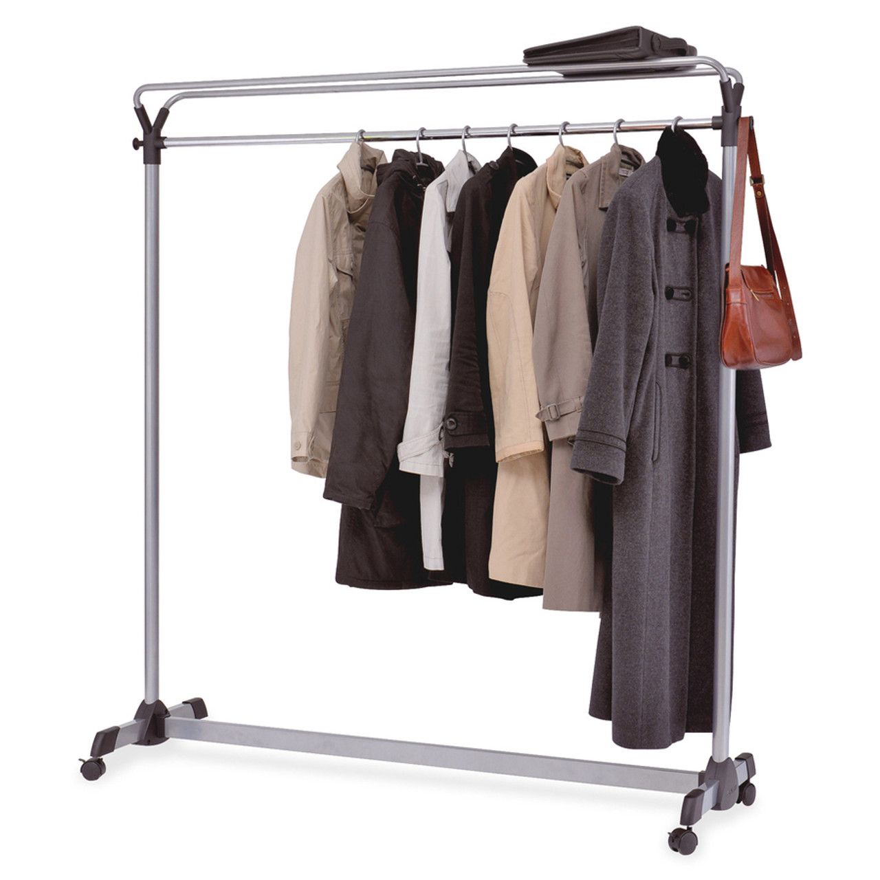 Alba Upper Shelf Mobile Coat Rail - Floor - 66