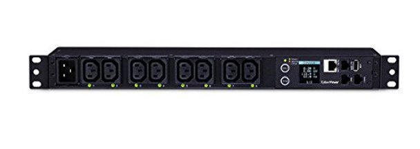 CyberPower PDU81005 Switched Metered-by-Outlet PDU, 100-240V, 20A, 8  Outlets [C13], 1U Rackmount