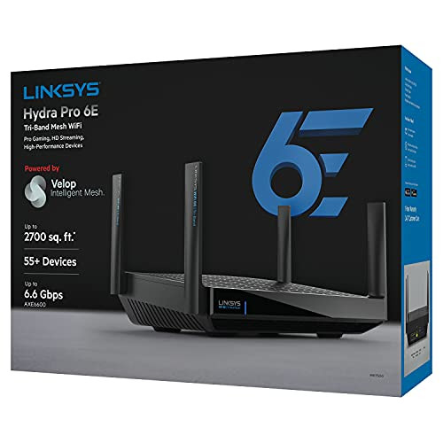 Linksys Hydra Pro 6E: Tri-Band Mesh WiFi 6E Router | Beach Audio