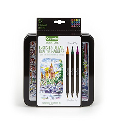 Crayola Brush & Detail Dual Tip Markers (cyo-586501)