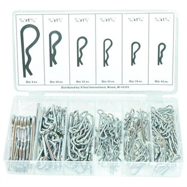 K Tool International KTI00071 Hitch Pin Assortment Kit, 150 Piece