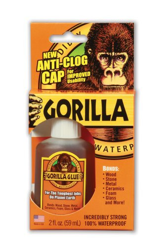 Gorilla Glue 5000206 Original Multi-Purpose Waterproof Glue, 2 oz Bottle,  Light Brown - 5000206