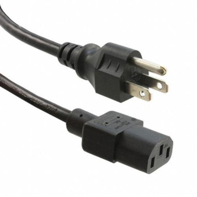 Unirise Desktop/ Monitor Replacement Power Cable - For Monitor, Desktop Computer - 250 V Ac Voltage Rating - 15 A Current Rating - Black